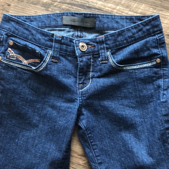 Seductions dark stretch bootcut jeans - Picture 2 of 12